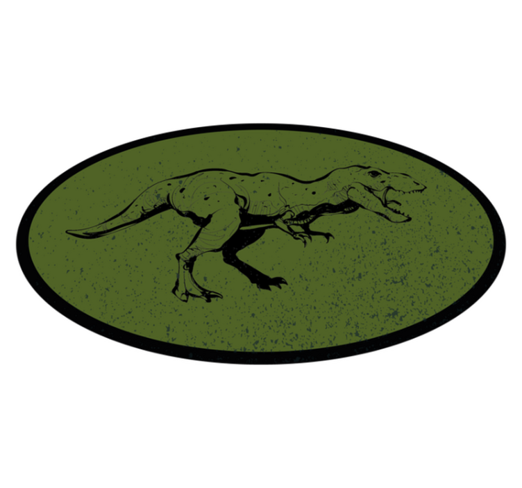Dinosaur themed kids vinyl rug - TenStickers