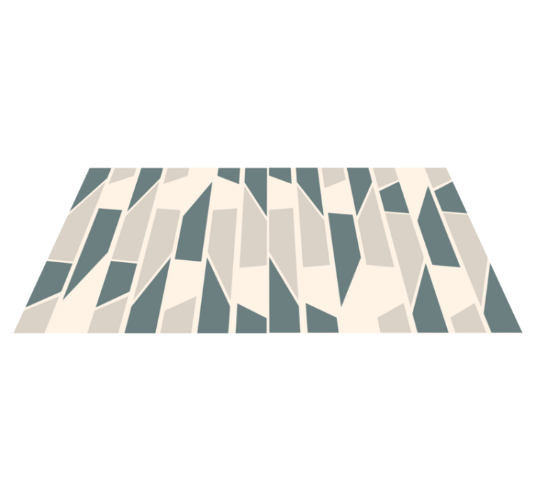 Abstract geometric ceramic tiles hallway - TenStickers