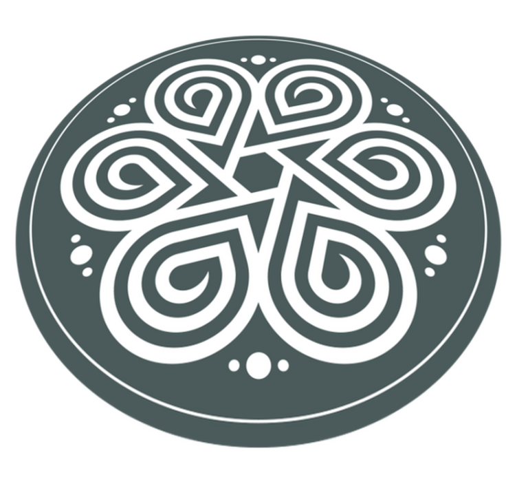Celtic Mandala mandala vinyl rug - TenStickers