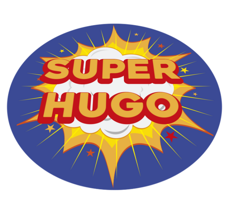 superhero customisable personalised mat - TenStickers