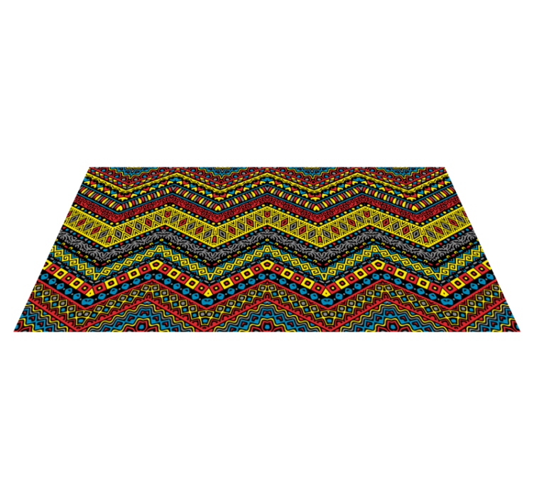 Colourful Tribal vinyl rug - TenStickers
