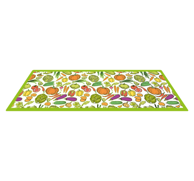 Fruit and Vegetable  kitchen vinyl rug - TenStickers