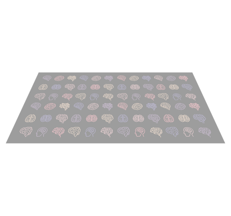 Educational Brain Patterns kids vinyl rug - TenStickers