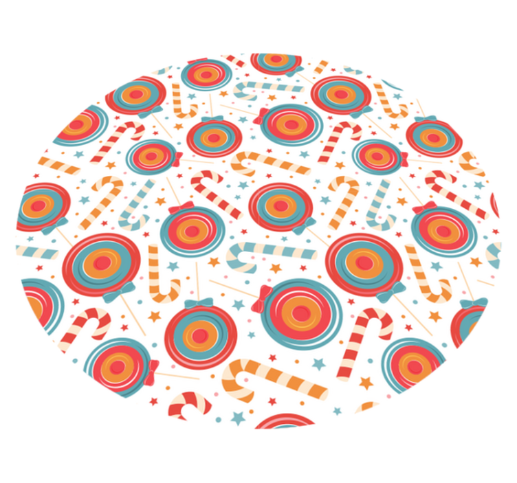 Candyland Imagery game vinyl rug - TenStickers