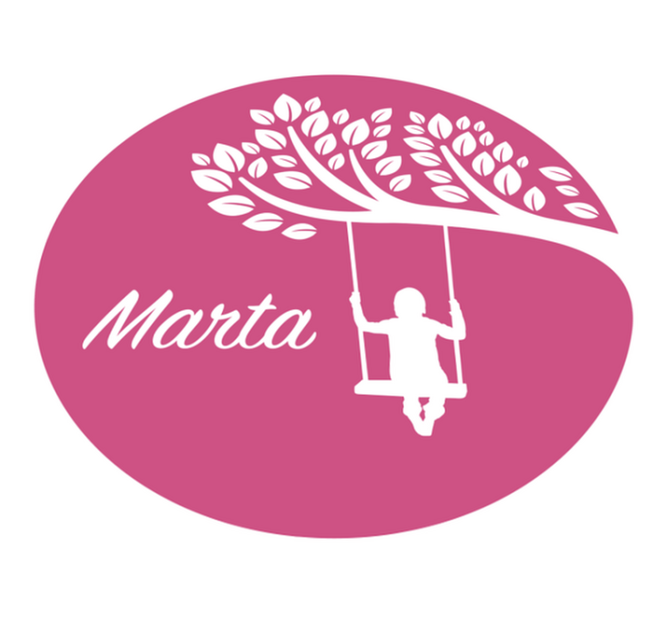 Personalized Swing custom vinyl rug - TenStickers