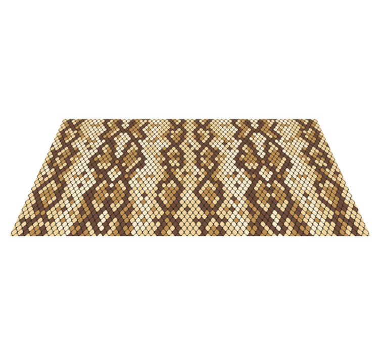 Snake skin print animal print vinyl rug - TenStickers