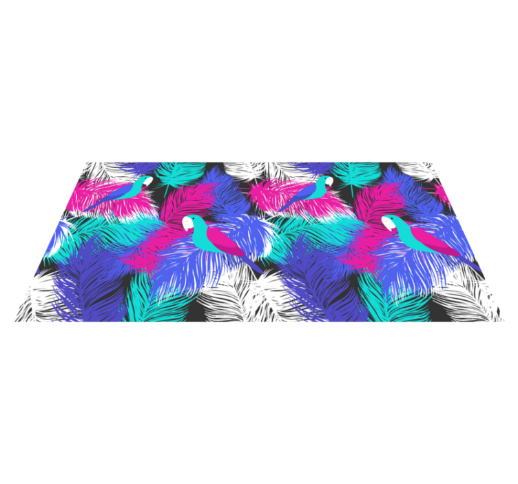 Tropical Toucan animal vinyl rug - TenStickers