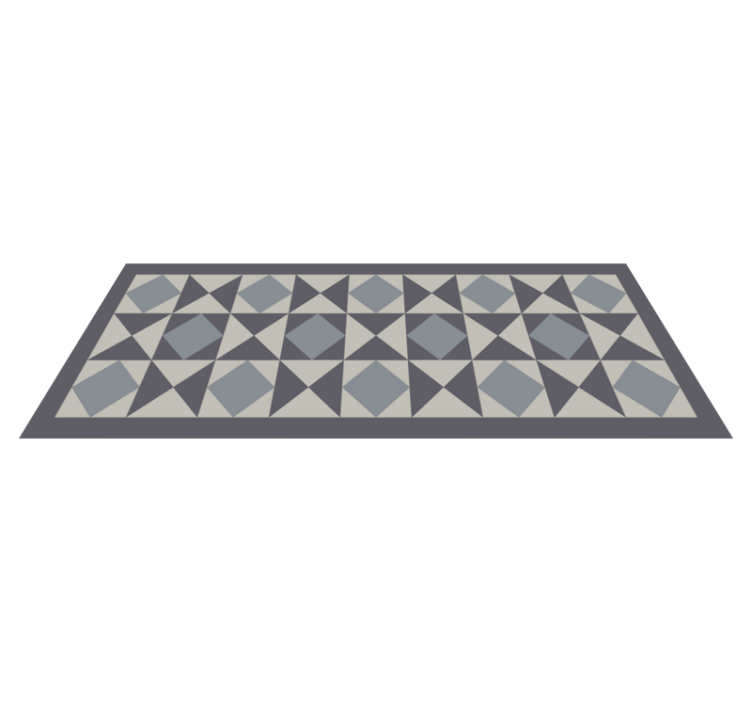 Modern triangle and square tile geometric rugs - TenStickers