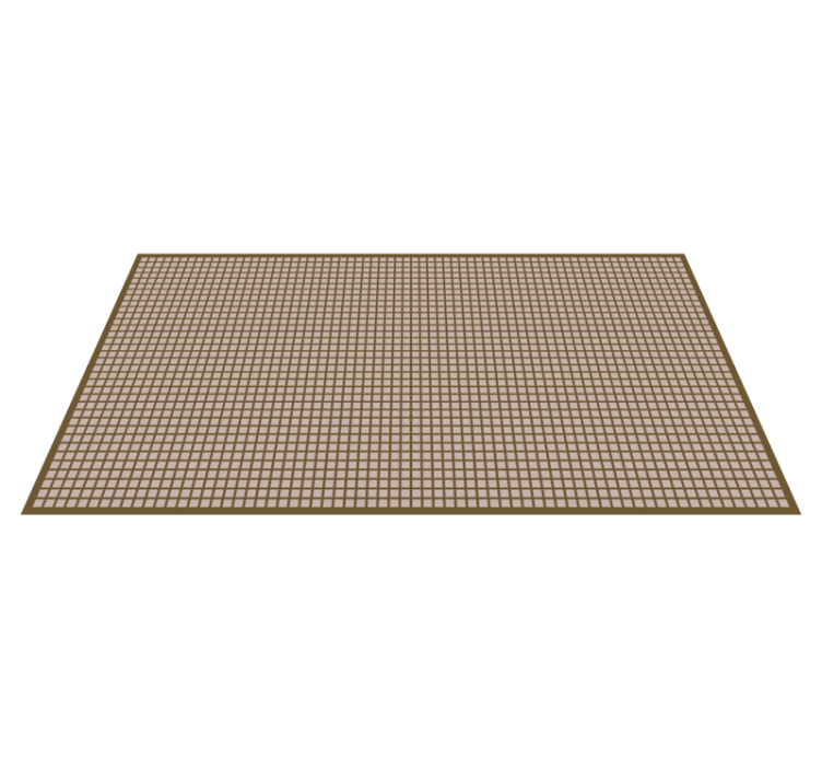 Beige squares geometric vinyl floor mat - TenStickers