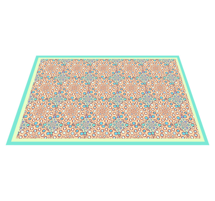 Polka dot abstract swirl geometric rugs - TenStickers