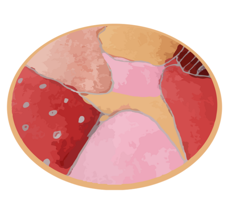 Vibrant Floral Motifs entrance hall vinyl rug - TenStickers