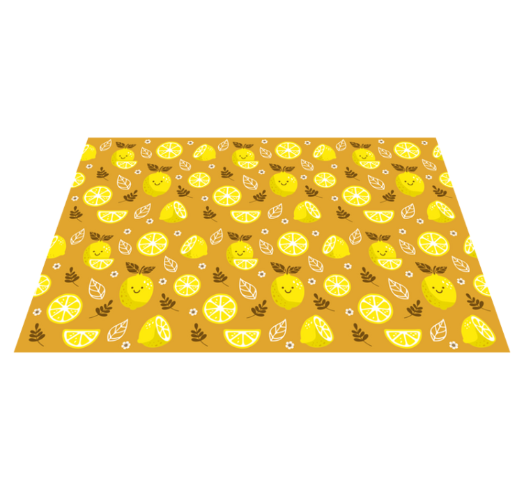 smiling lemons kids vinyl rug - TenStickers