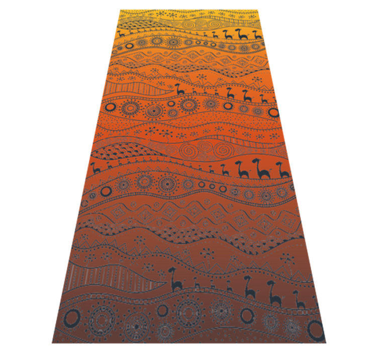 African desert stripes vinyl carpet - TenStickers