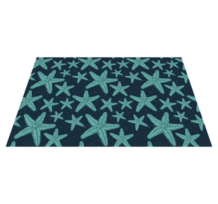 Starfish bluetones bathroom flooring - TenStickers