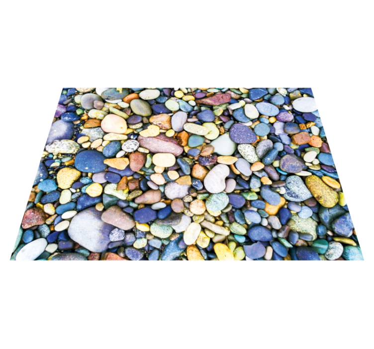 Little sea stones stone floor tiles - TenStickers