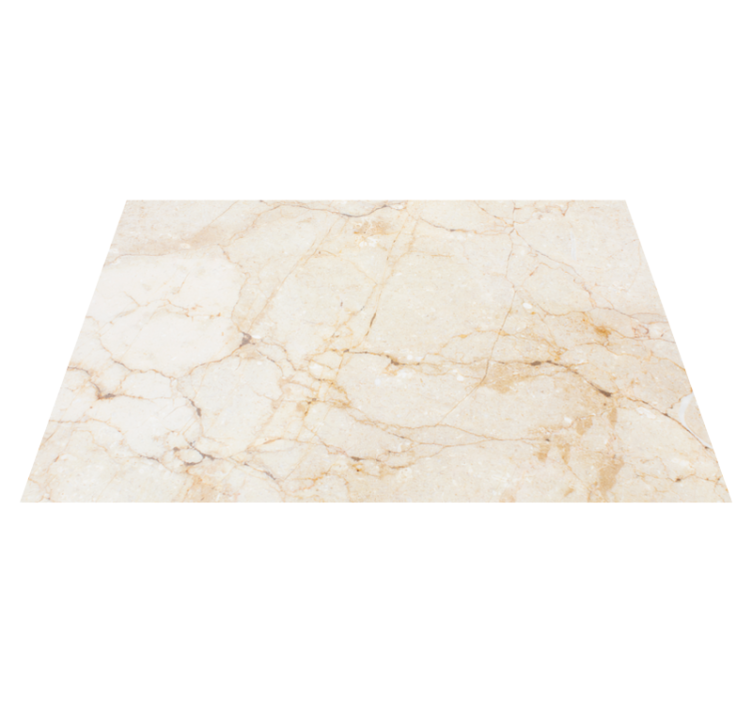 White classic marble effect stone vinyl rug - TenStickers