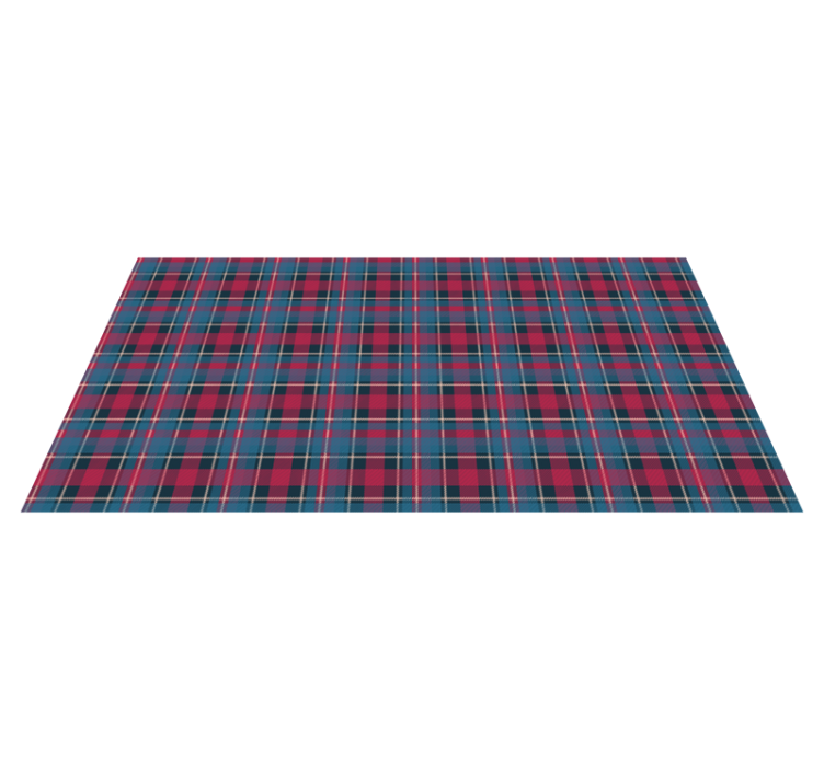 Checkered Pattern Style striped vinyl rug - TenStickers