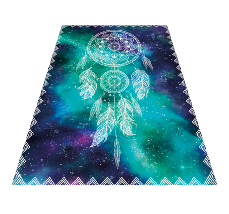 Dream Catcher Pattern mandala vinyl rug - TenStickers