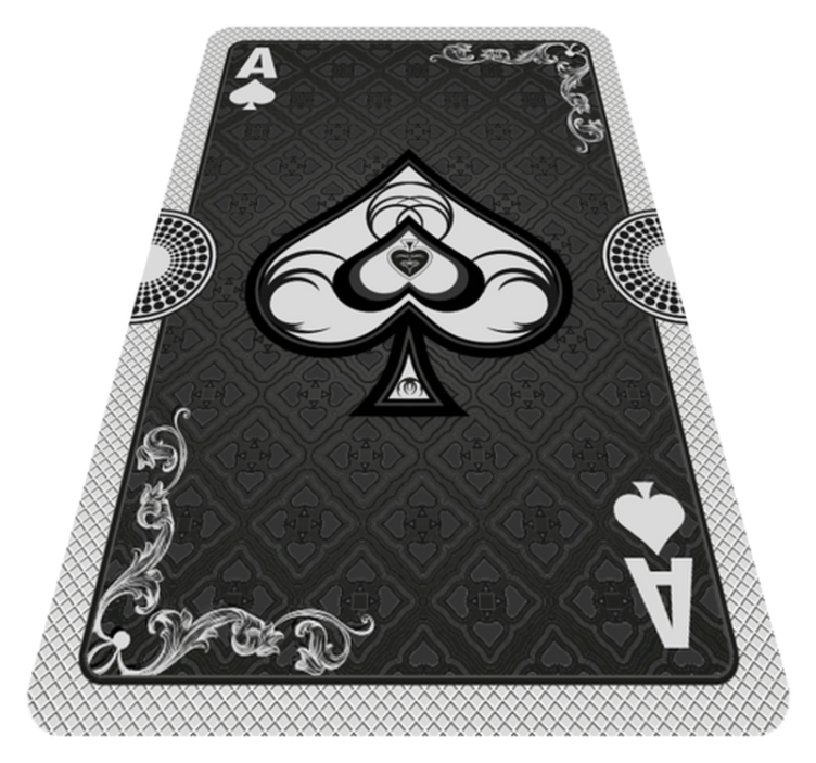 Playing Card Ace game vinyl rug - TenStickers