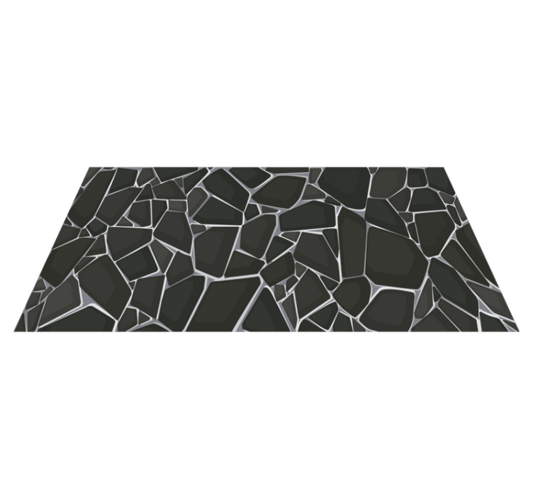 Elegant Pebble Pattern stone effect vinyl rug - TenStickers