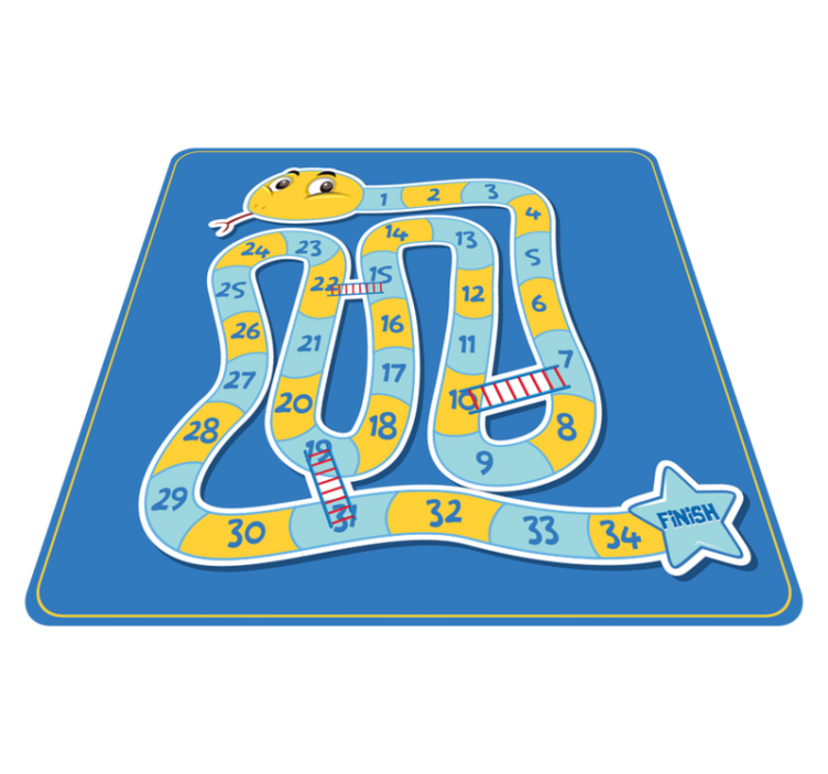 Snake game board game mat - TenStickers