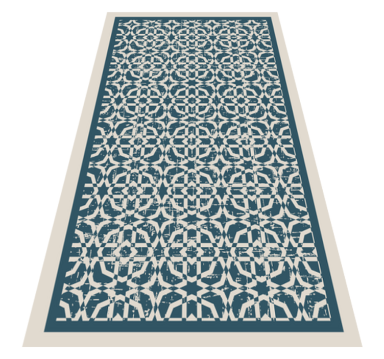 OCTAGONS AREA RUG mosaic floor tiles - TenStickers
