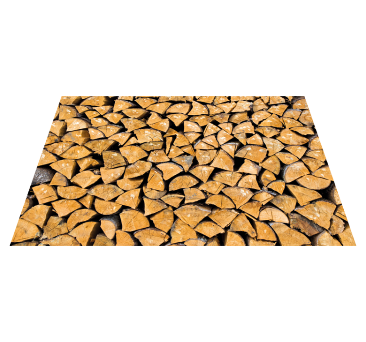 Original wooden effect 3d planks wood vinyl rug - TenStickers