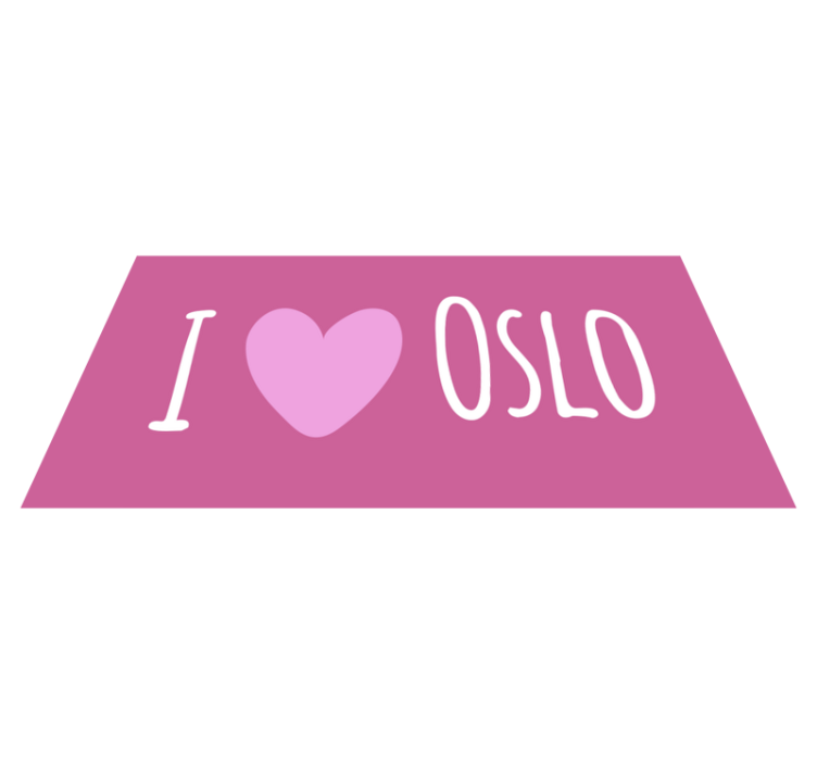 I love Oslo pink design custom rug - TenStickers