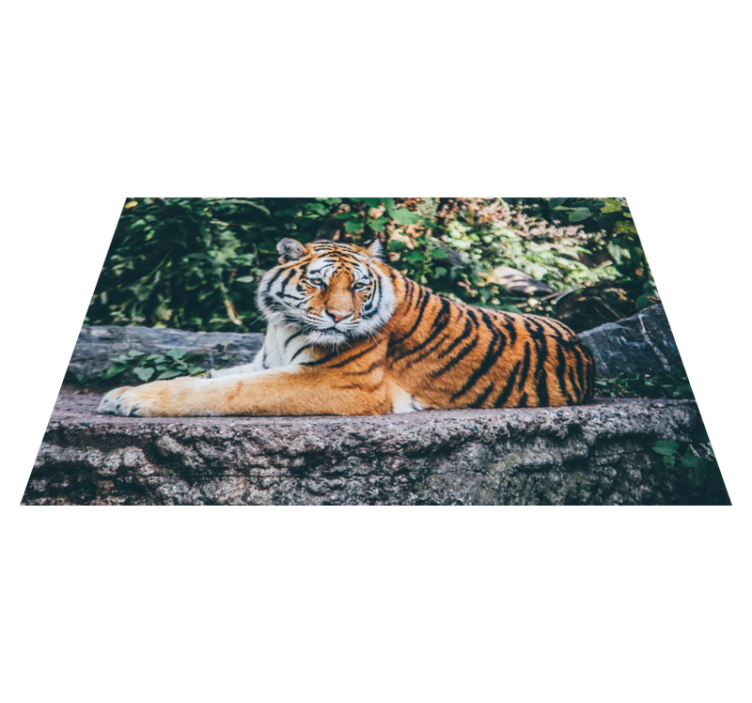 Animal majestic tiger vinyl rug - TenStickers