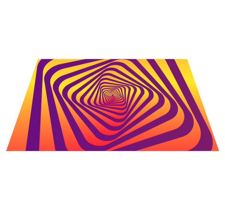 Modern art colorful vortex modern vinyl rug - TenStickers