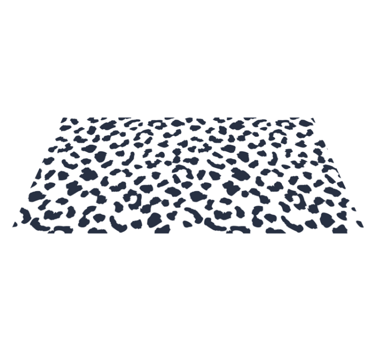 Leopard spot print animal print vinyl rug - TenStickers