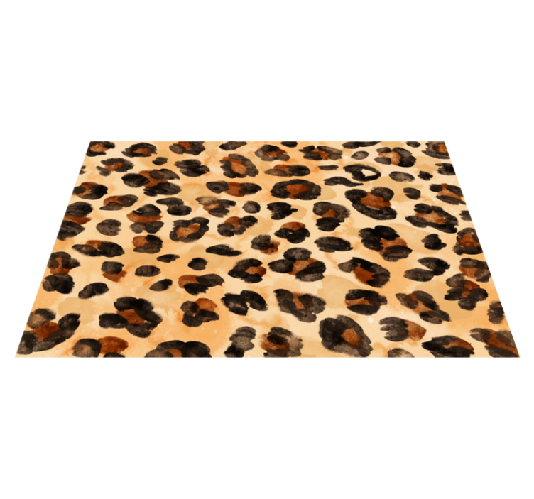 Cheetah skin animal print vinyl rug - TenStickers
