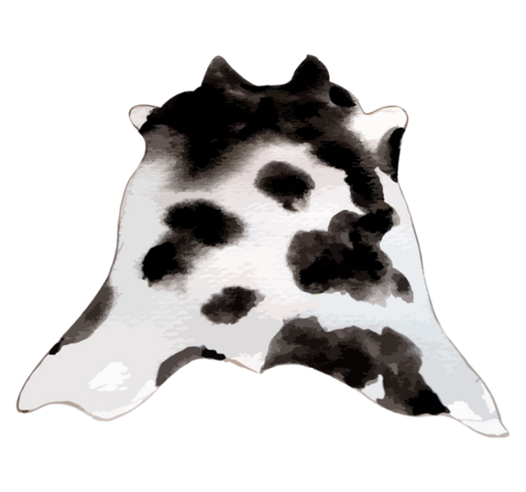 Western cow animal print vinyl rug - TenStickers