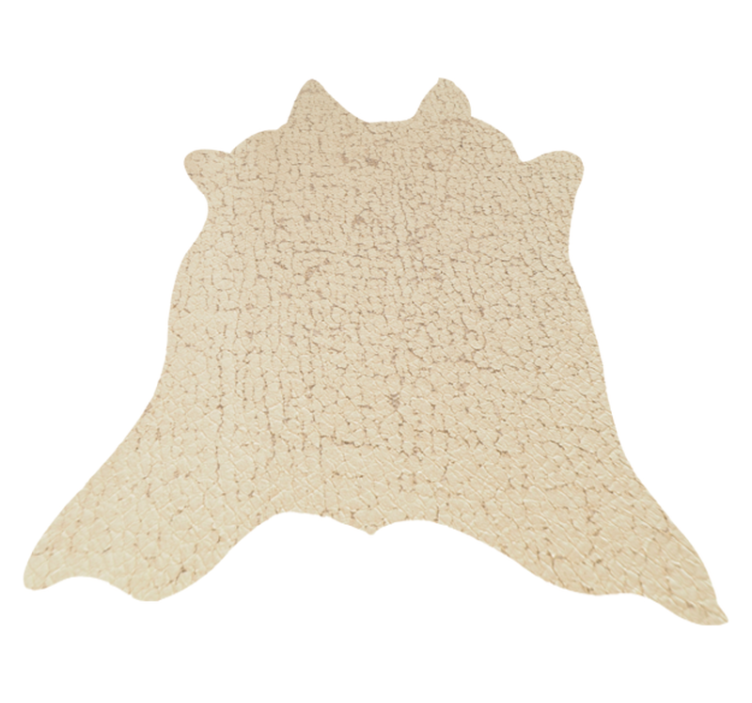 Beige cow animal print vinyl rug - TenStickers