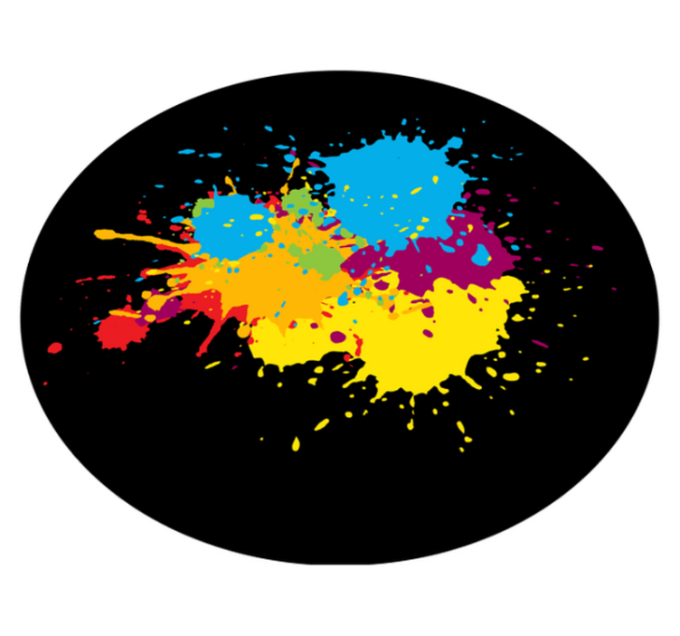 Artistic explosion teen vinyl rug - TenStickers