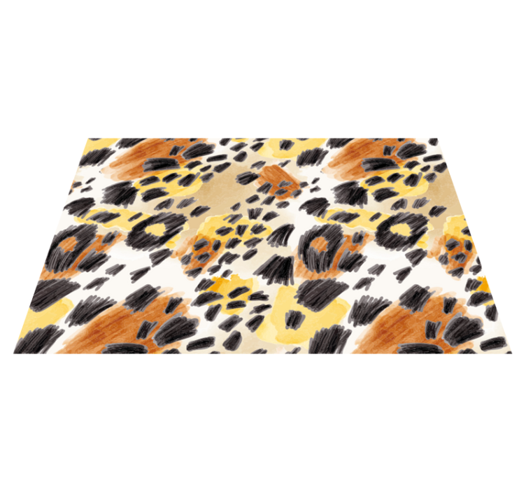 Stylish pattern animal print vinyl rug - TenStickers