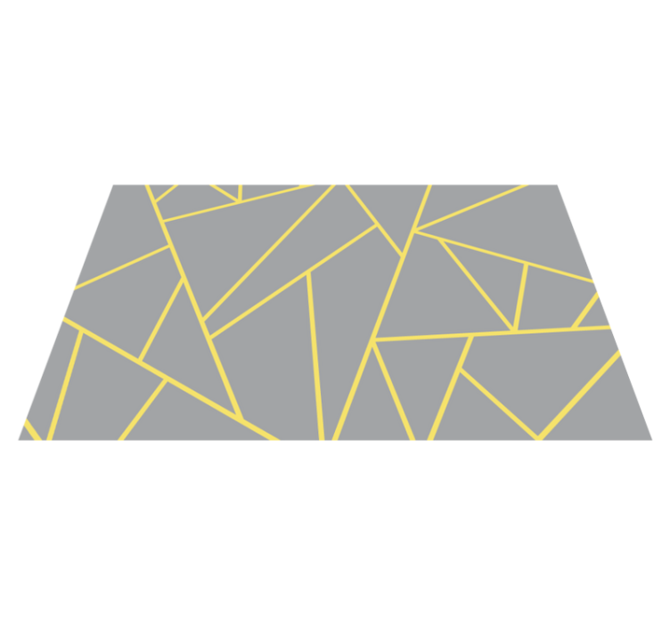 Pantone triangles two geometric rugs - TenStickers