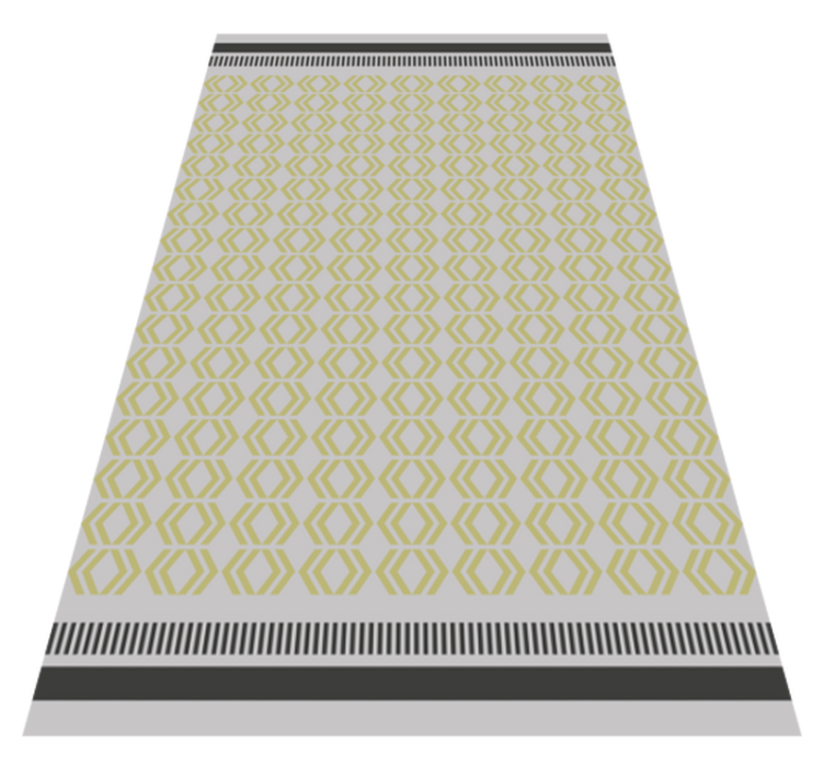Honeycomb framework living room vinyl rug - TenStickers