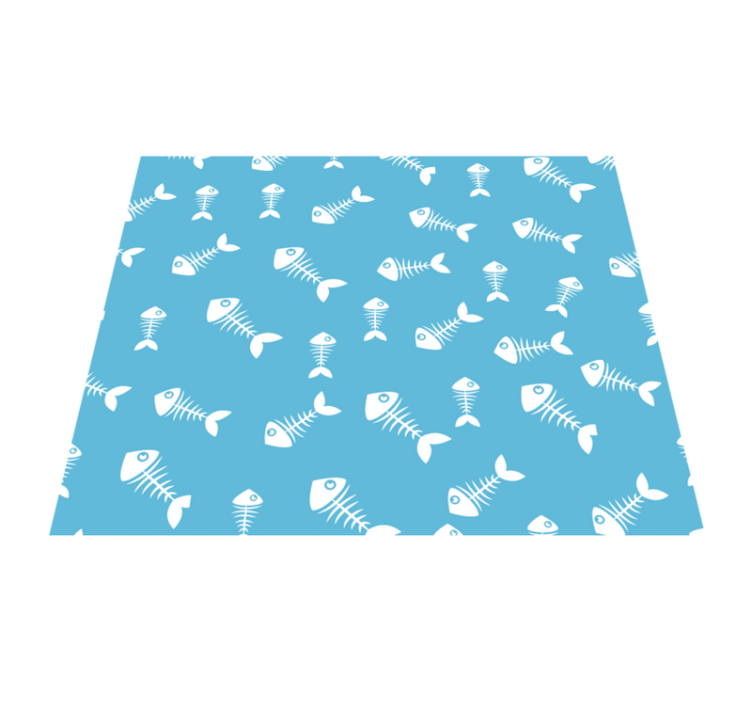 Weighing skeleton kitchen vinyl rug - TenStickers