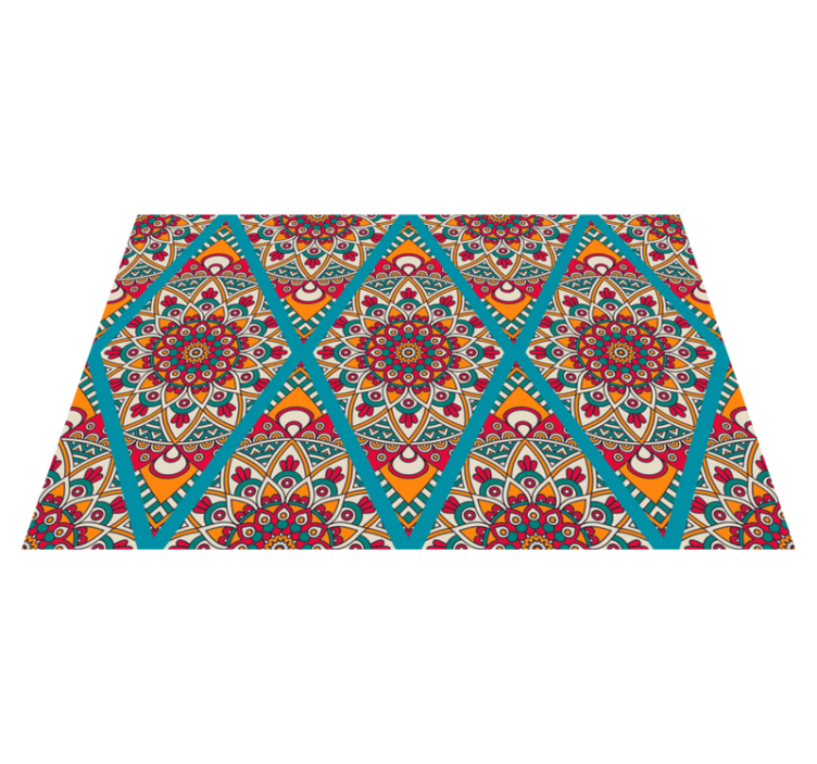 ornamental coloured vintage pattern vintage rug - TenStickers