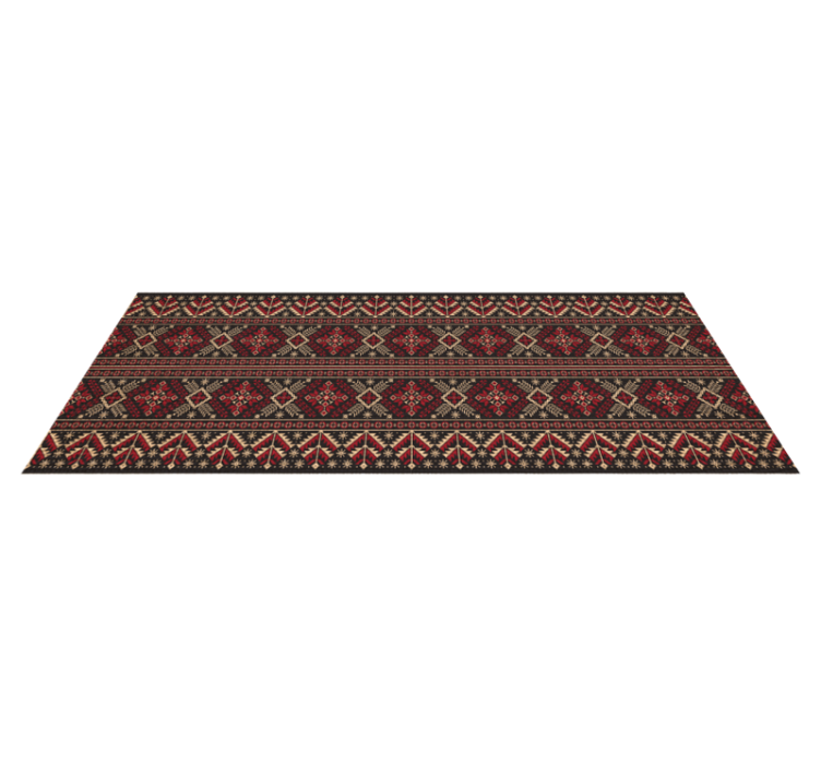 Zareen traditional ethnic vinyl rug - TenStickers