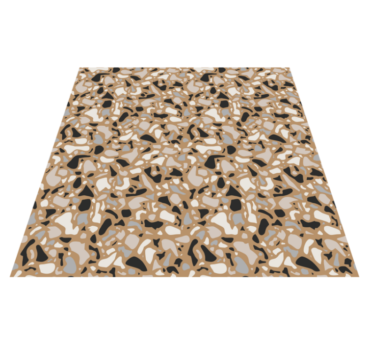 TEXTURED STONE PATTERN bathroom vinyl rug - TenStickers