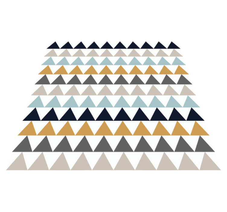 Triangular Pattern Effects geometric vinyl rug - TenStickers