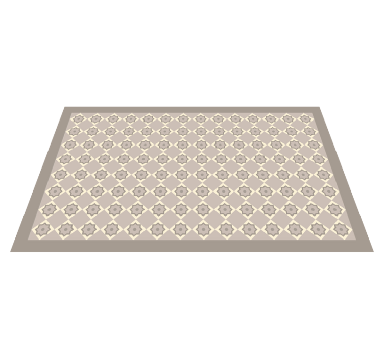 Cement beige tiles  tile carpet - TenStickers