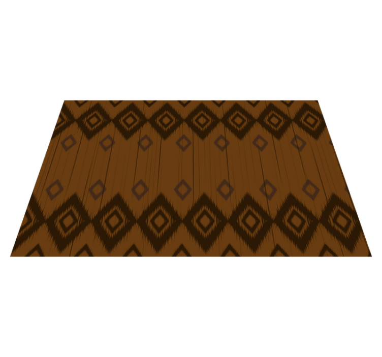 Cultural Geometric Element ethnic vinyl rug - TenStickers