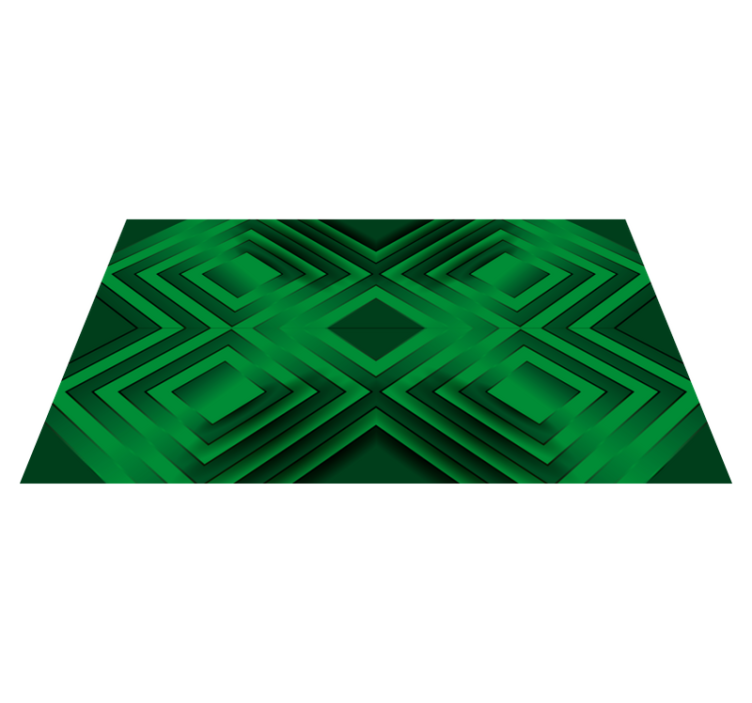 Rhombuses pattern geometric vinyl rug - TenStickers
