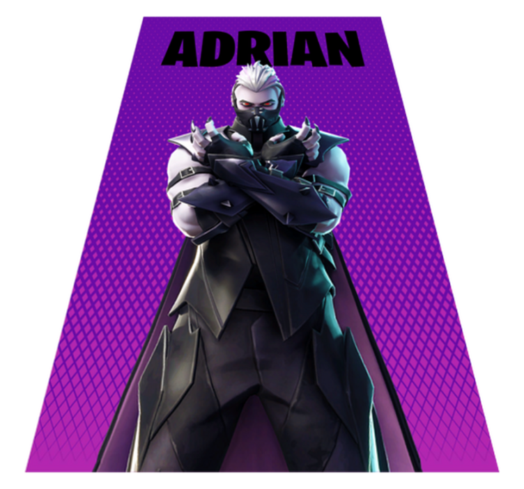 Customisable gaming name teen vinyl rug - TenStickers