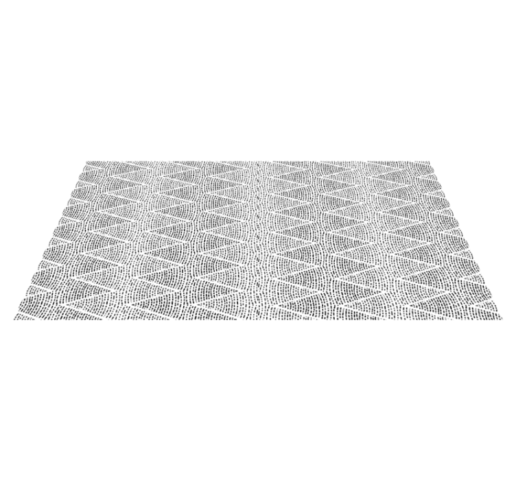 Points creating zigzags design floor tiles - TenStickers