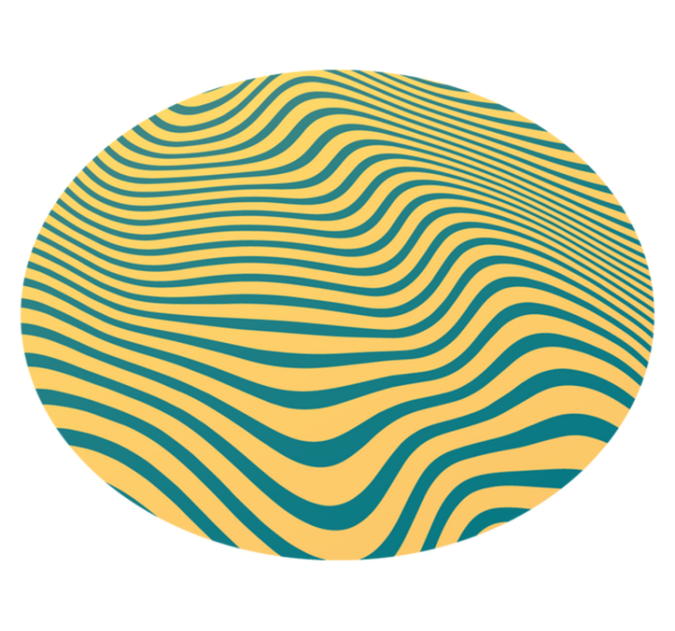 Curvy Line Concept striped vinyl rug - TenStickers