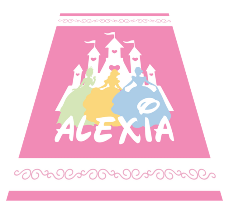 Fairy Tale Castle custom vinyl rug - TenStickers